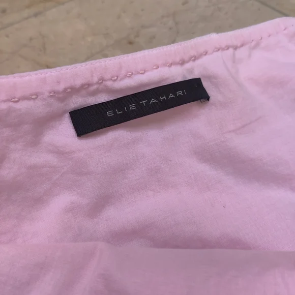 Delicate Pink Crepe Ballet Skirt Elie Tahari - Picture 6 of 9